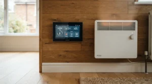 Wall-mounted digital control unit ensuring compatibility with an electric sauna heater