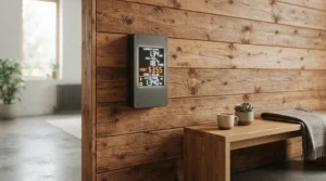 A conceptual illustration of traditional sauna vs infrared sauna concerning running cost differences on bills.